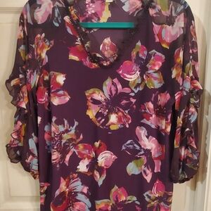 Cato Multicolor Floral Blouse